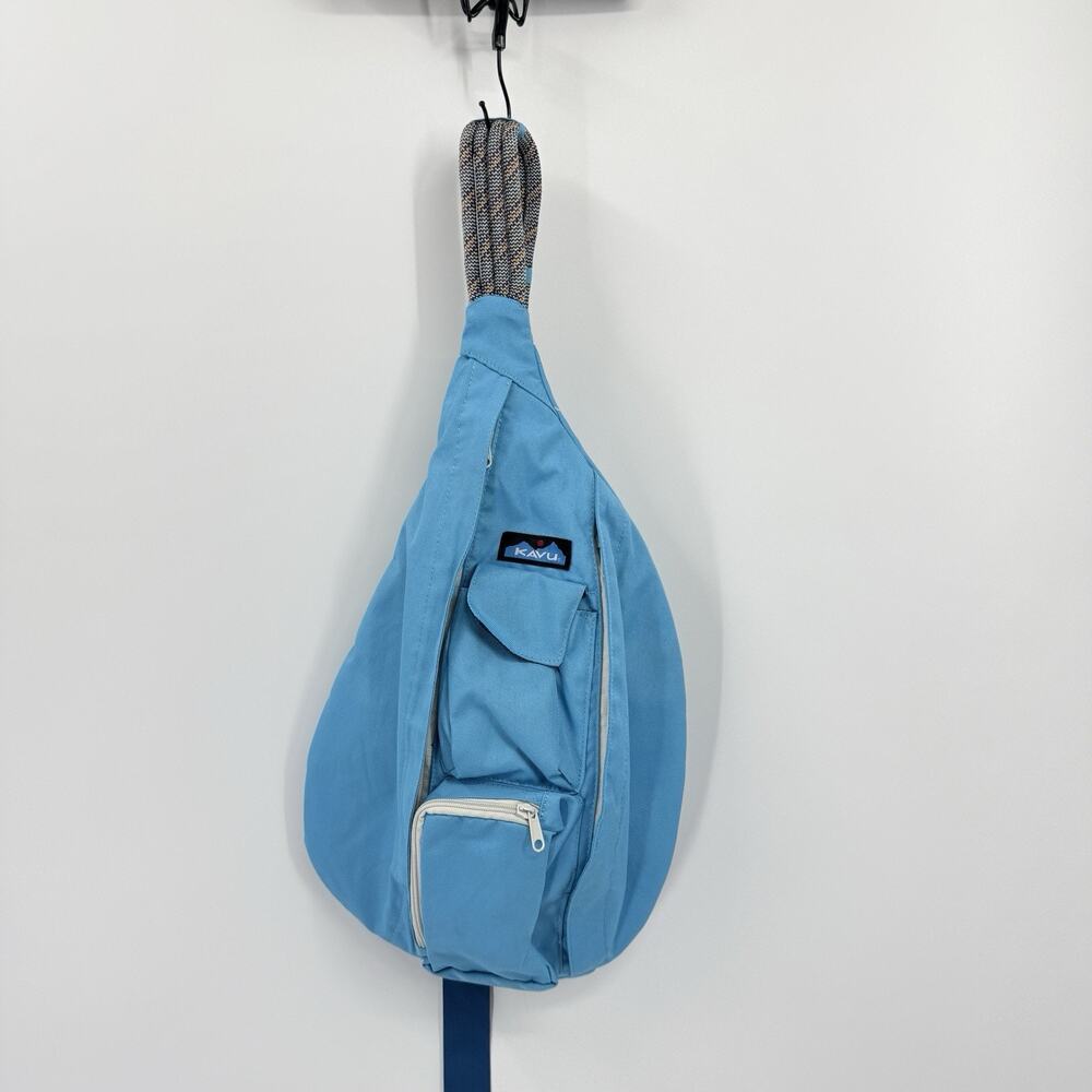 KAVU Rope Sling Bag Solid Dodger Light Bright Blue